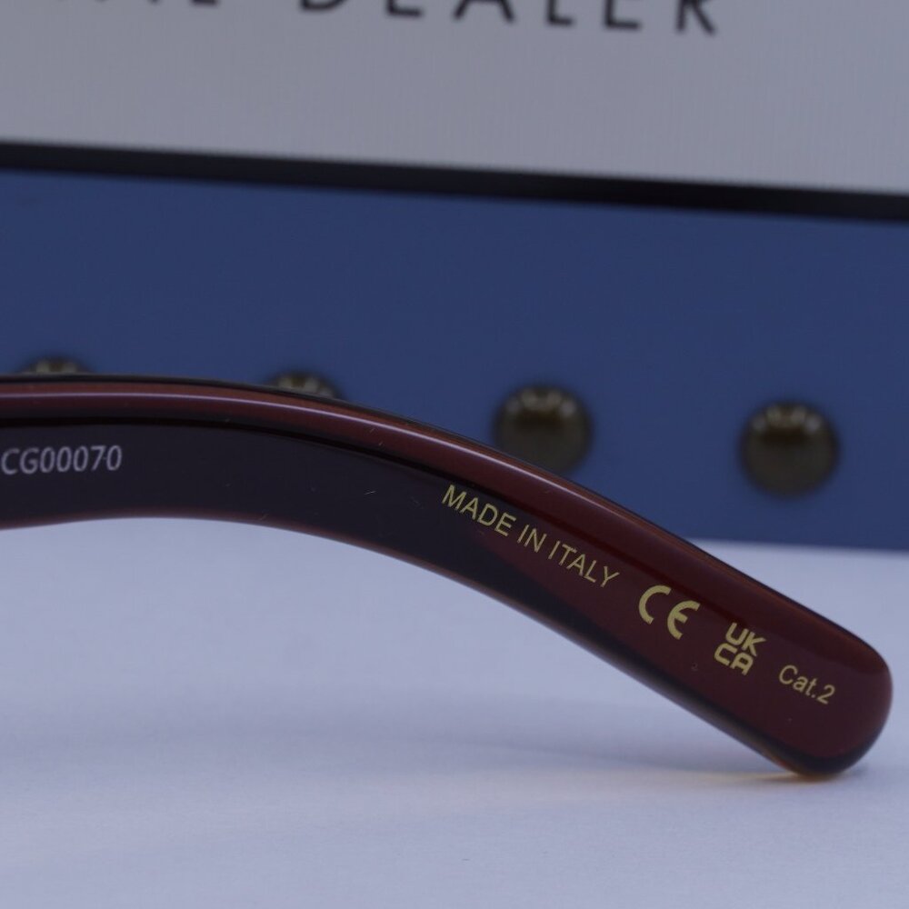 Gucci GG1723S 002 Square Sunglasses -Transparent Brown - Picture 9 of 12